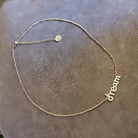 3/$30 MAURICES Cursive Dream Chain Necklace - Picture 2 of 5